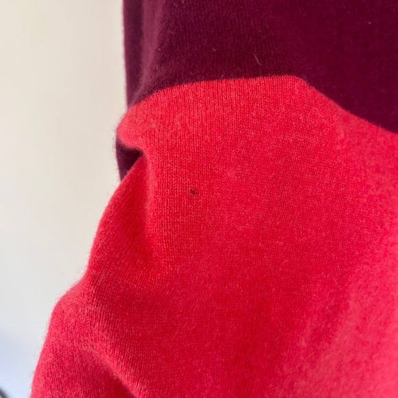 GARNET HILL 100% Cashmere Stripe Crewneck Sweater Quiet Luxury Teacher Office XS - Picture 9 of 11